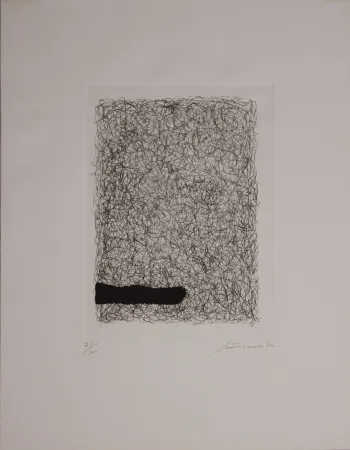 Eau-Forte Et Aquatinte Santomaso - Maglia interrotta