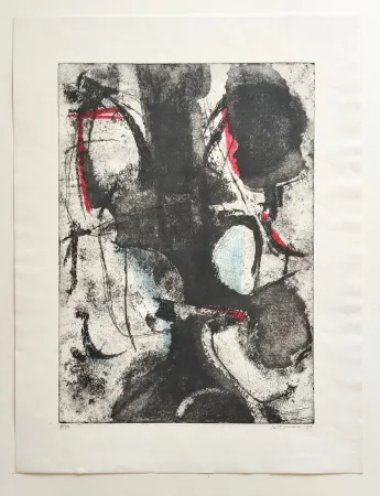 Eau-Forte Et Aquatinte Santomaso - Senza titolo