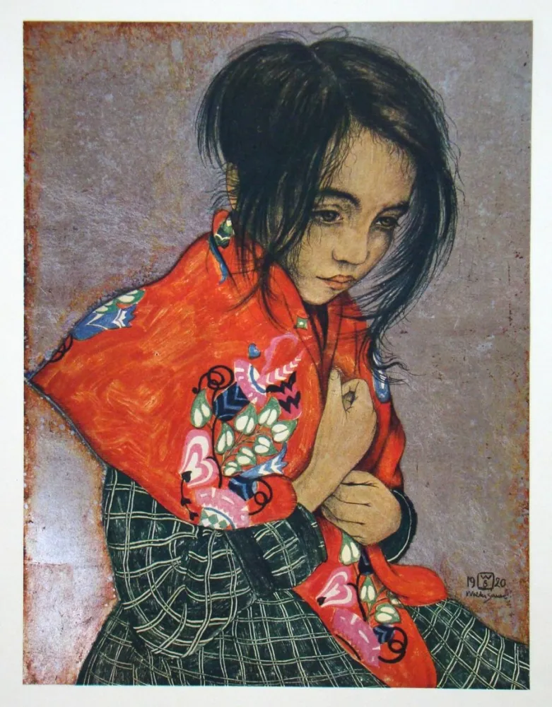 Gravure Sauer - Portrait d'enfant