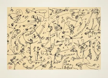 Lithographie Saura - Abierta 3