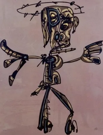 Lithographie Saura - Crucifixión