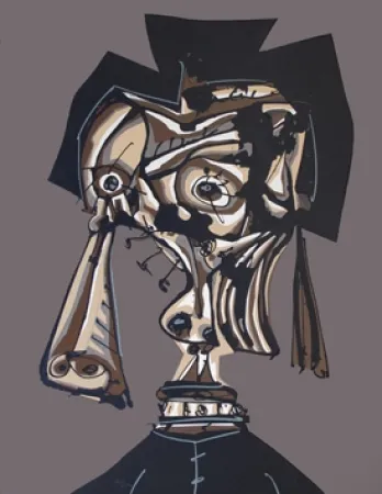 Lithographie Saura - Dora Maar IV