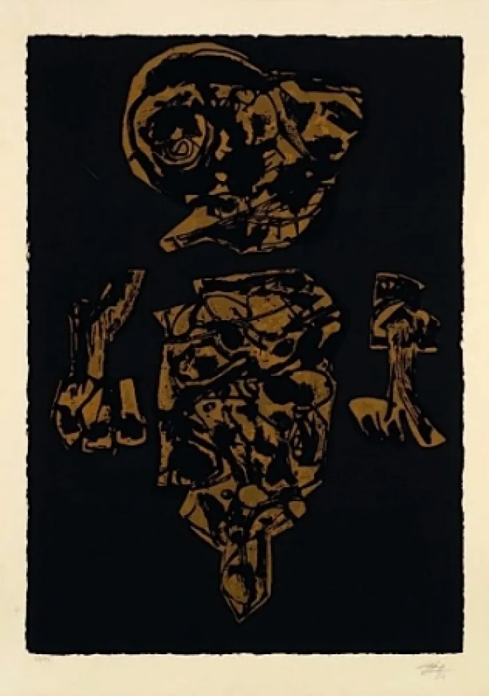 Lithographie Saura - EL VELON GOTEABA SOBRE SU TRAJEDE CEREMONIA