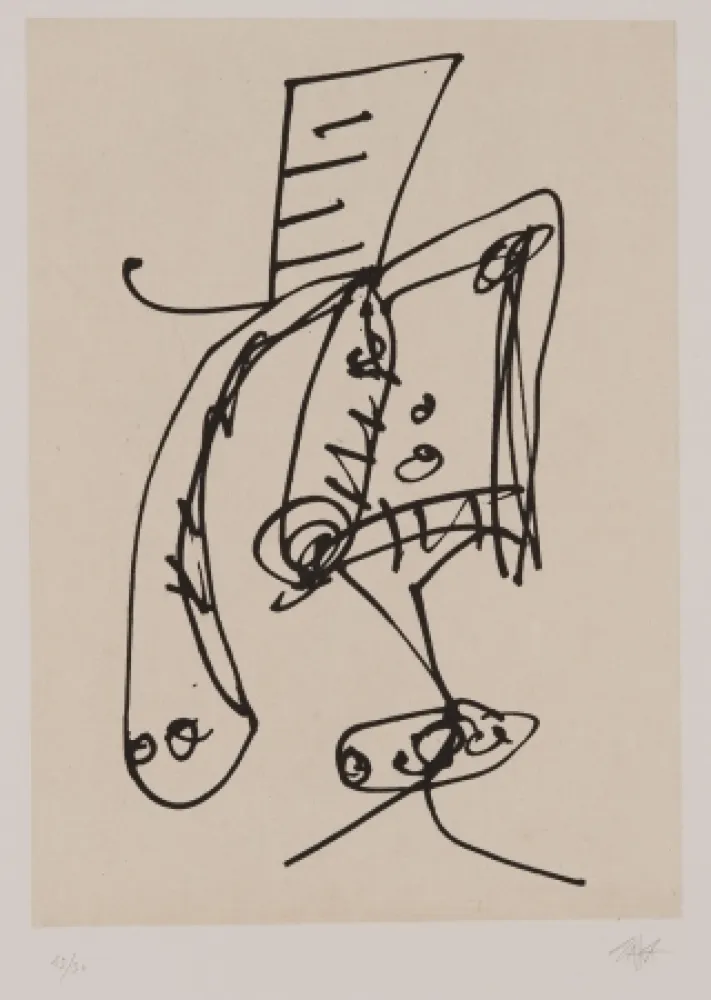 Eau-Forte Et Aquatinte Saura - Frauen portrait mit Hut 2