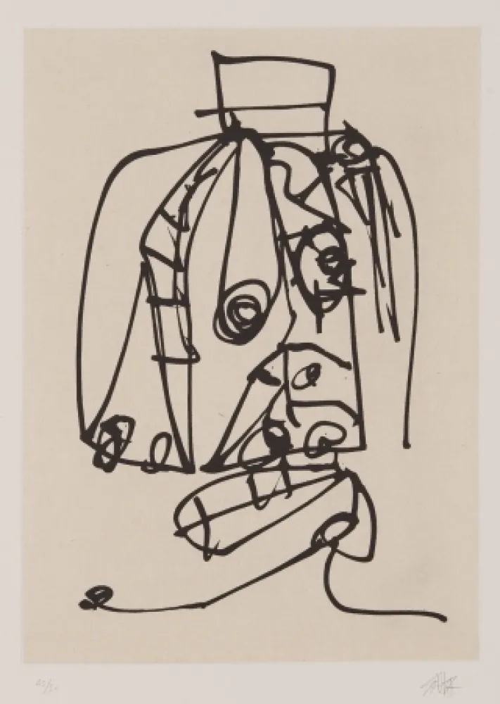 Eau-Forte Et Aquatinte Saura - Frauen portrait mit Hut 3