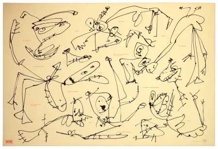 Lithographie Saura - Les quatre saisons, Été