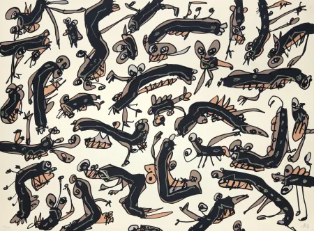 Lithographie Saura - Péchés capitaux 2 L'envie