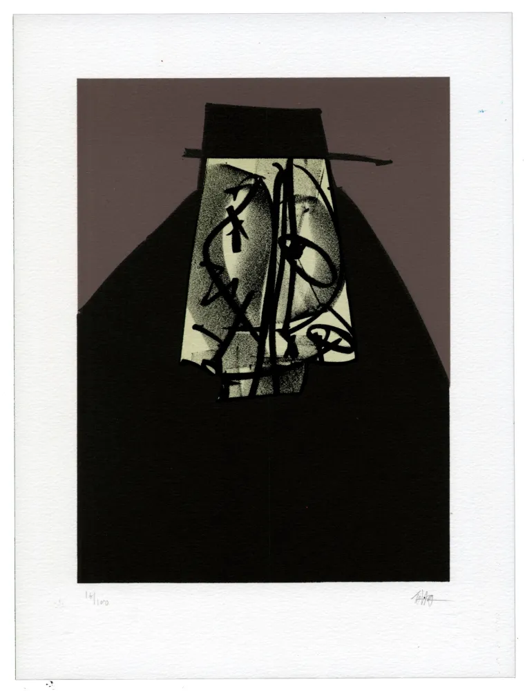 Lithographie Saura - Portrait I