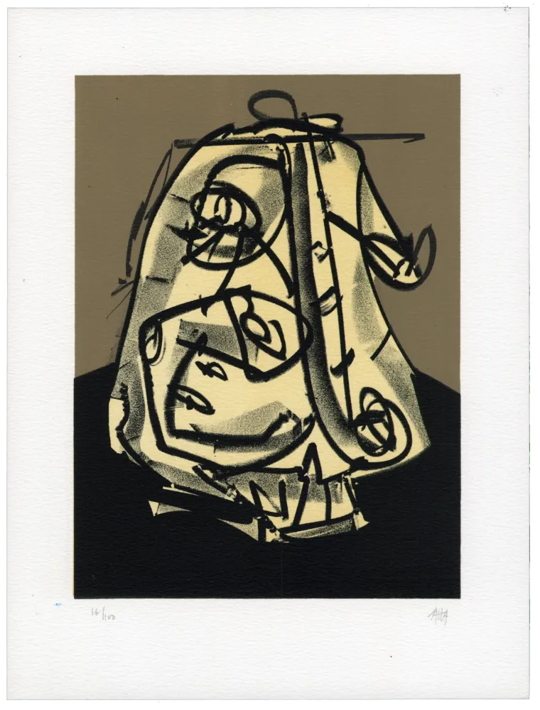 Lithographie Saura - Portrait V