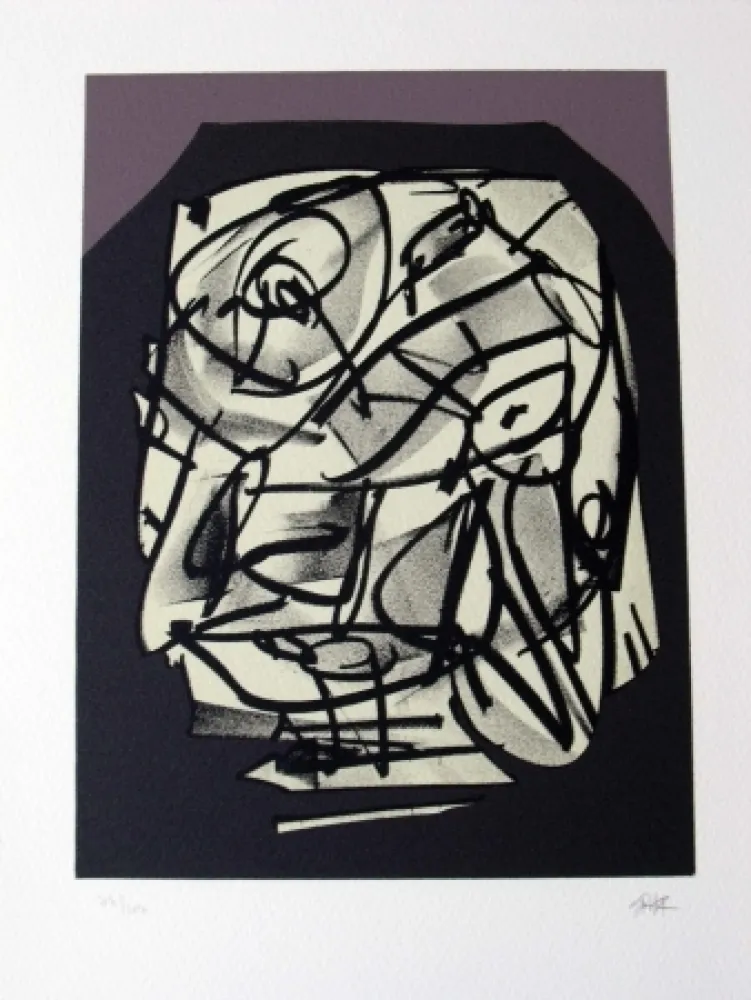 Lithographie Saura - Retrato