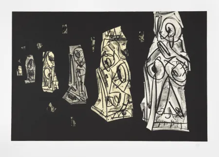 Lithographie Saura - Tagebücher Kafka 2