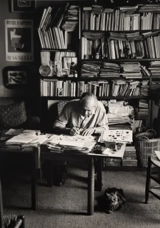 Photographie Scheidegger - Alberto Magnelli, Paris, um 1951. 