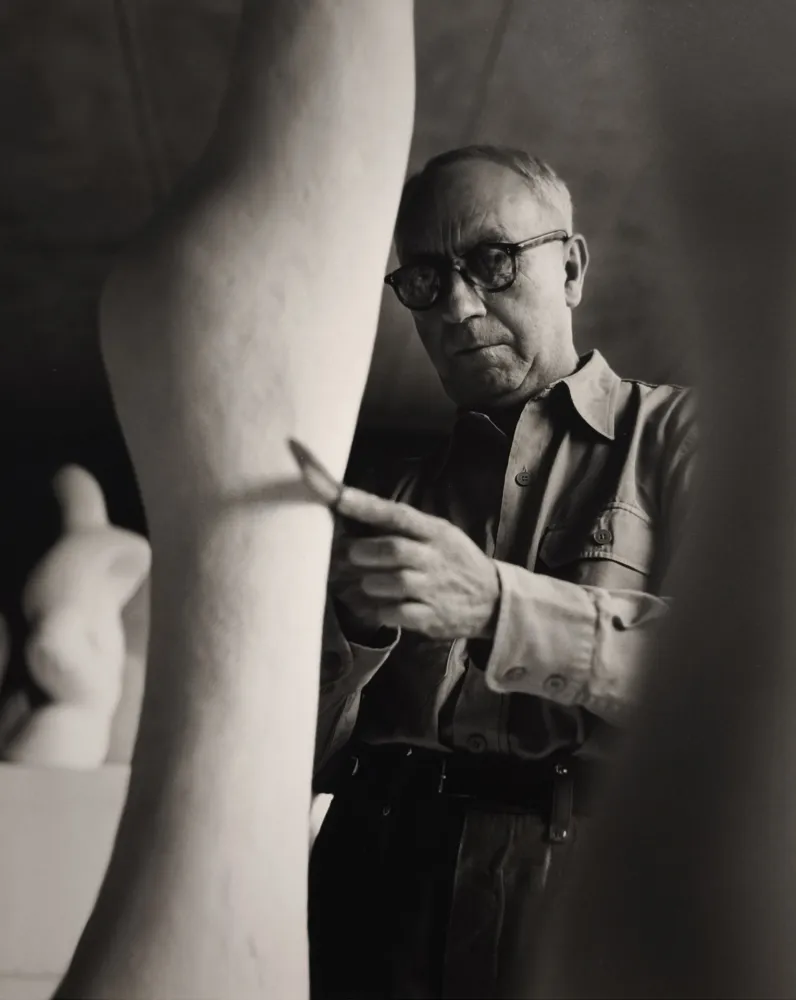 Photographie Scheidegger - Hans Arp, um 1956. 
