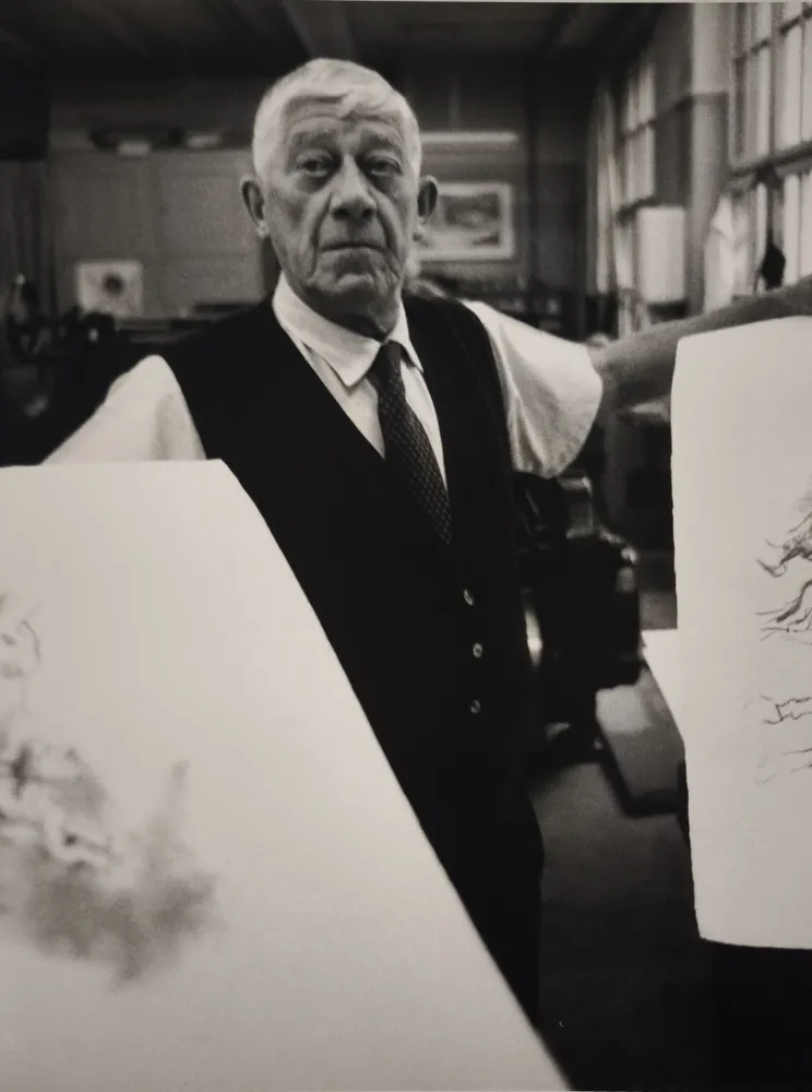 Photographie Scheidegger - Oskar Kokoschka, 1967.