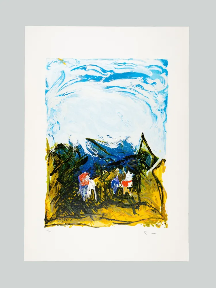 Sérigraphie Schifano - Area aperta