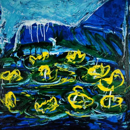 Lithographie Schifano - Mario Schifano (1934–1998) - Acquatico - Enamel screen printing - 1988