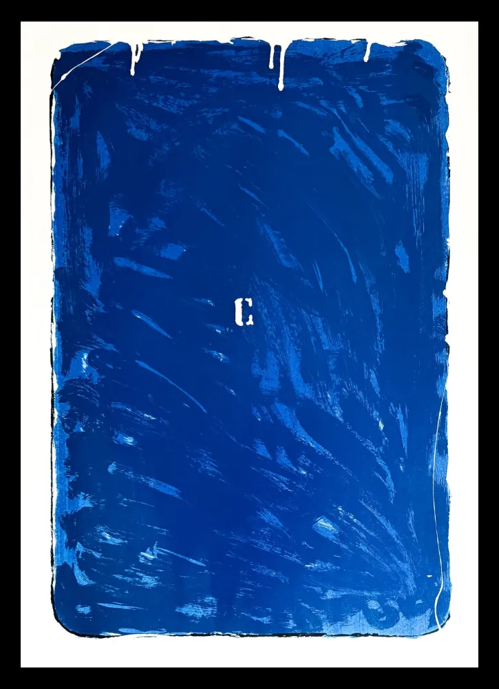 Sérigraphie Schifano - Mario Schifano (1934–1998) - Monochrome - Materic serigraphy with enamels on cardboard - 1975