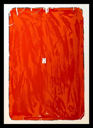Sérigraphie Schifano - Mario Schifano (1934–1998) - Monochrome - Materic serigraphy with enamels on cardboard - 1975