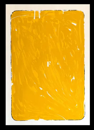 Sérigraphie Schifano - Mario Schifano (1934–1998) - Monochrome - Materic serigraphy with enamels on cardboard - 1975