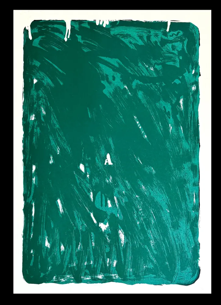 Sérigraphie Schifano - Mario Schifano (1934–1998) - Monochrome - Materic serigraphy with enamels on cardboard - 1975