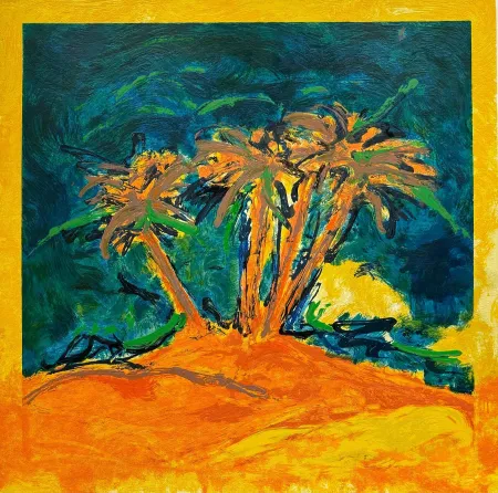 Sérigraphie Schifano - Mario Schifano (1934–1998) - Palme - Enamel screen printing - 1993