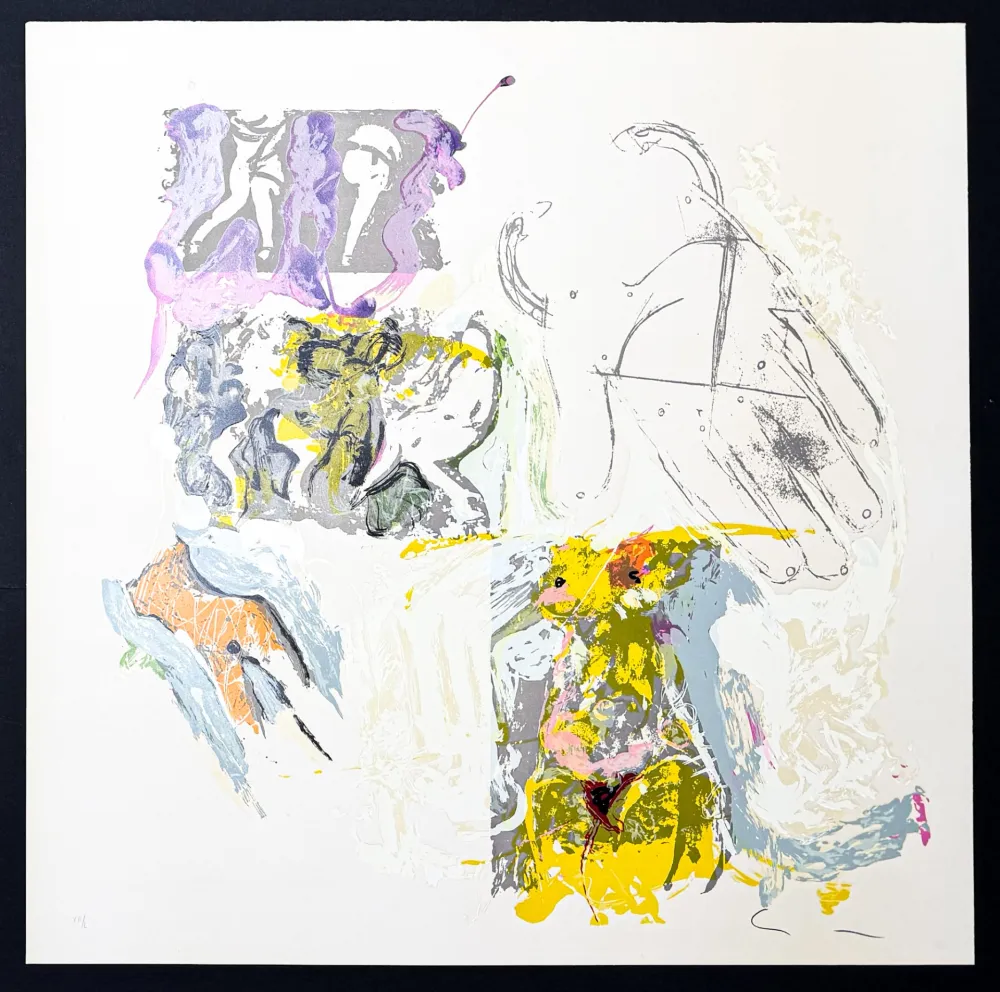 Lithographie Schifano - Mario Schifano (1934–1998) – Sensuale – Lithograph with screen printing on paper – 1988