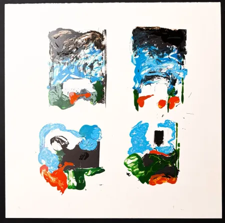 Lithographie Schifano - Mario Schifano (1934–1998) - Vedute interrotte - Lithograph with screen printing on paper - 1988