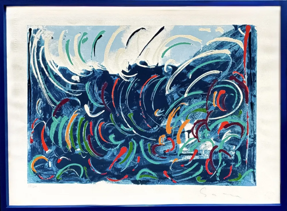 Sérigraphie Schifano - Onde (Waves)