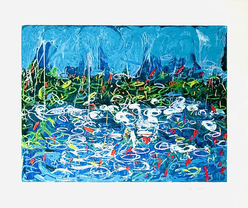 Sérigraphie Schifano - Tela francese