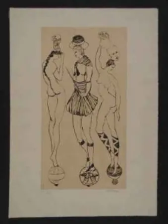 Aquatinte Schleime - Sans titre