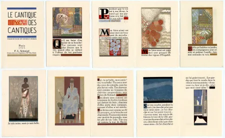 Livre Illustré Schmied - LE CANTIQUE DES CANTIQUES. Traduction de Ernest Renan (1925)