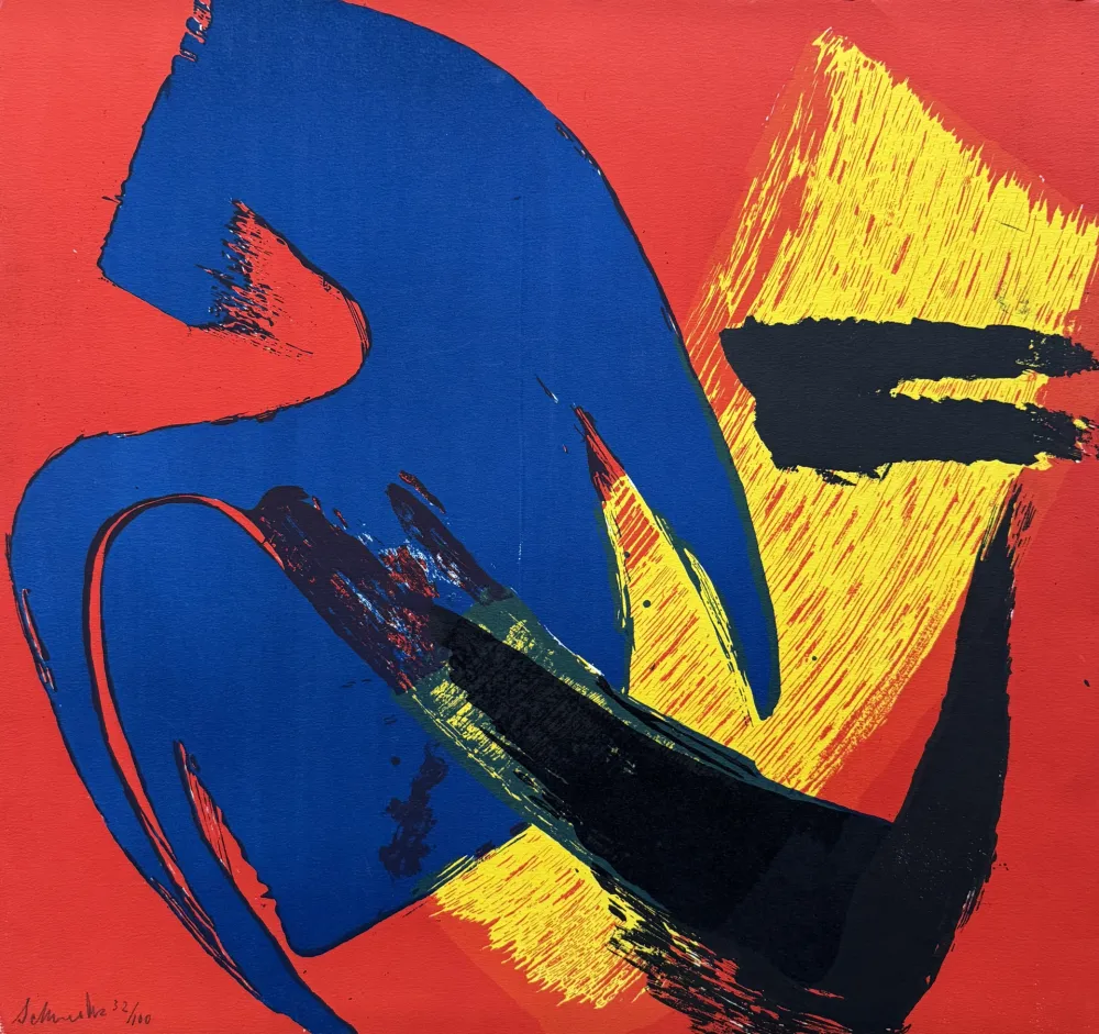 Lithographie Schneider - Composition, 1980