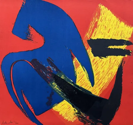Lithographie Schneider - Composition, 1980