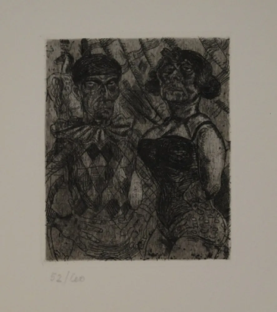 Eau-Forte Schürch - Artistenpaar