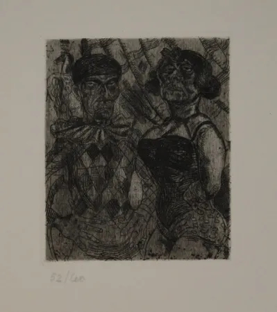 Eau-Forte Schürch - Artistenpaar