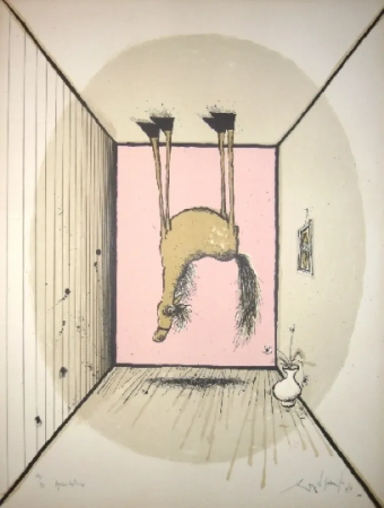 Lithographie Searle - Pegasus returns