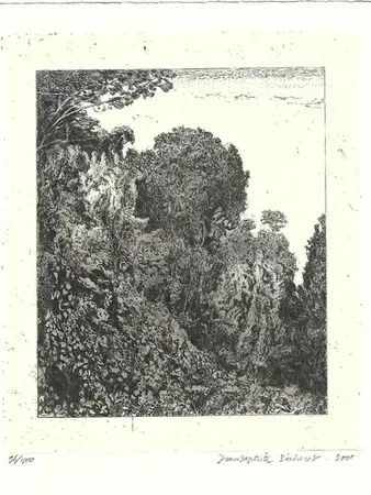 Gravure Sécheret - Le bois d 'acacias (2001)