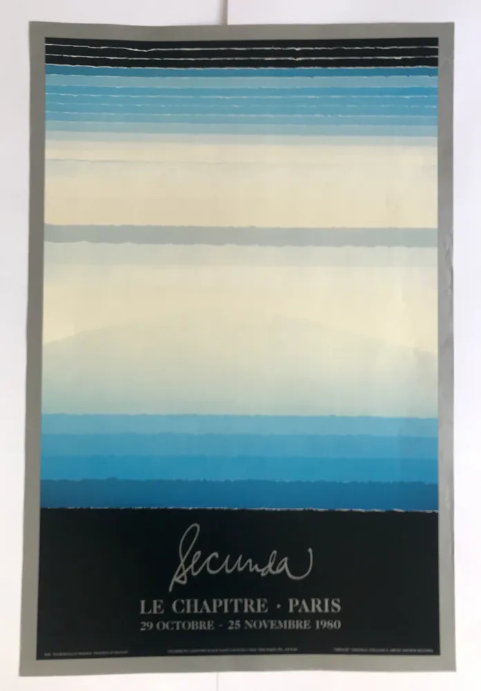 Affiche Secunda - Mirage - Galerie Le Chapitre