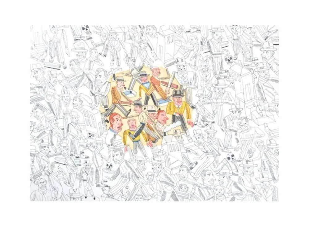 Eau-Forte Et Aquatinte Segui - LA FOULE