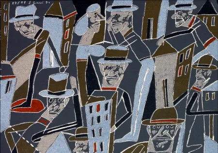 Lithographie Segui - Le froid bleu des contre nuits 5