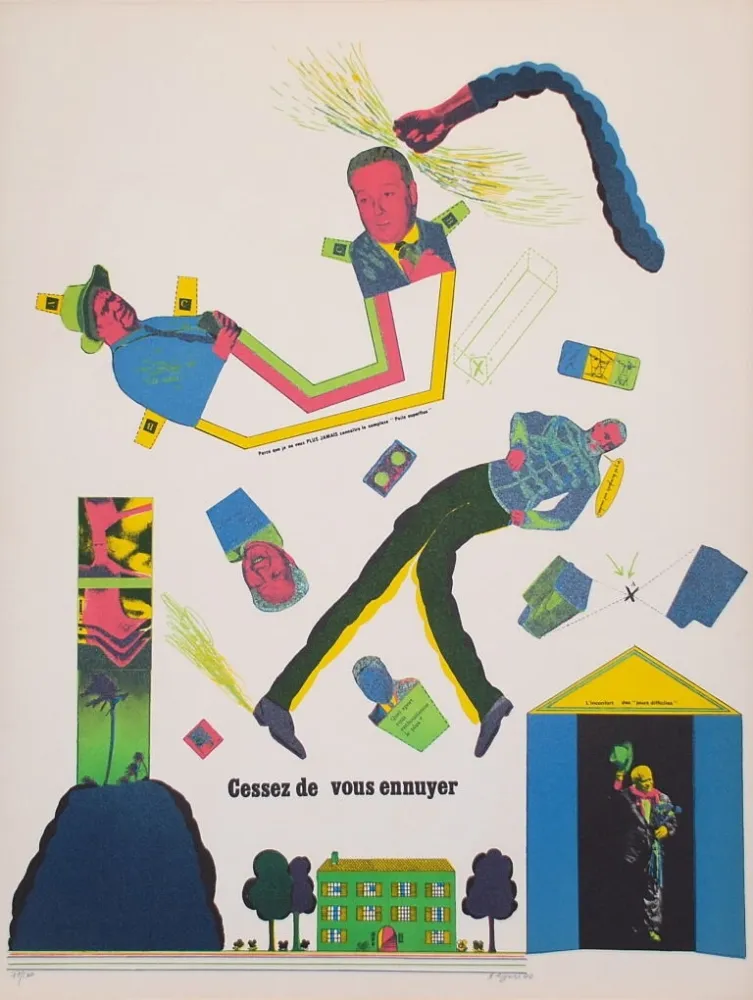 Lithographie Segui - Sans Démagogie