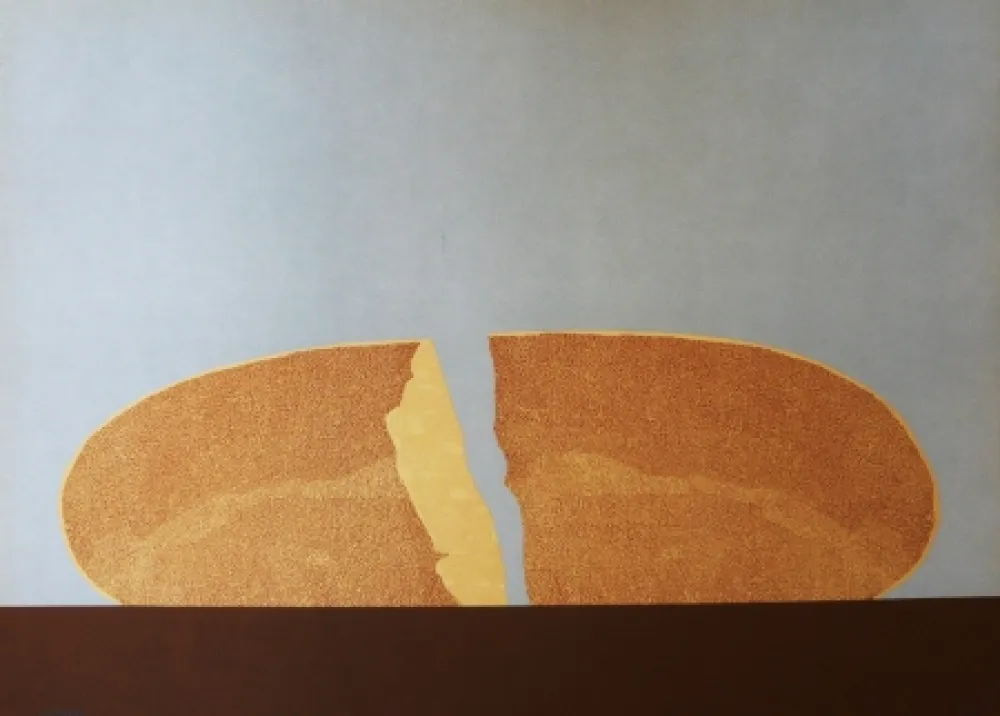 Lithographie Serrano - Pan en azul