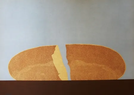 Lithographie Serrano - Pan en azul