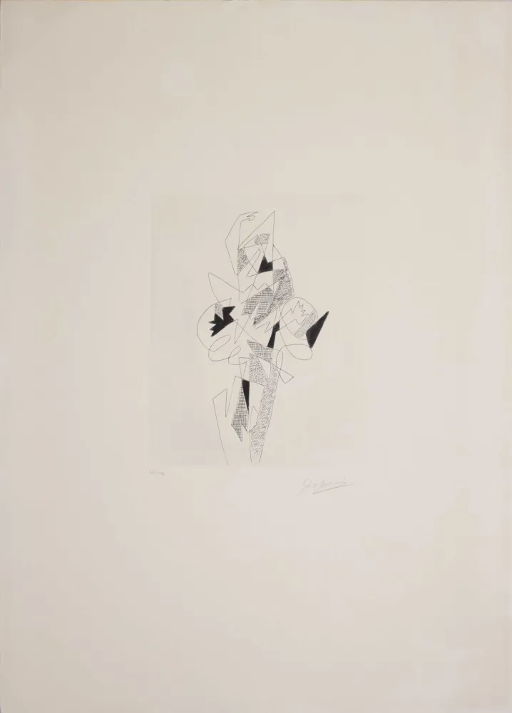 Eau-Forte Severini - Arlecchino