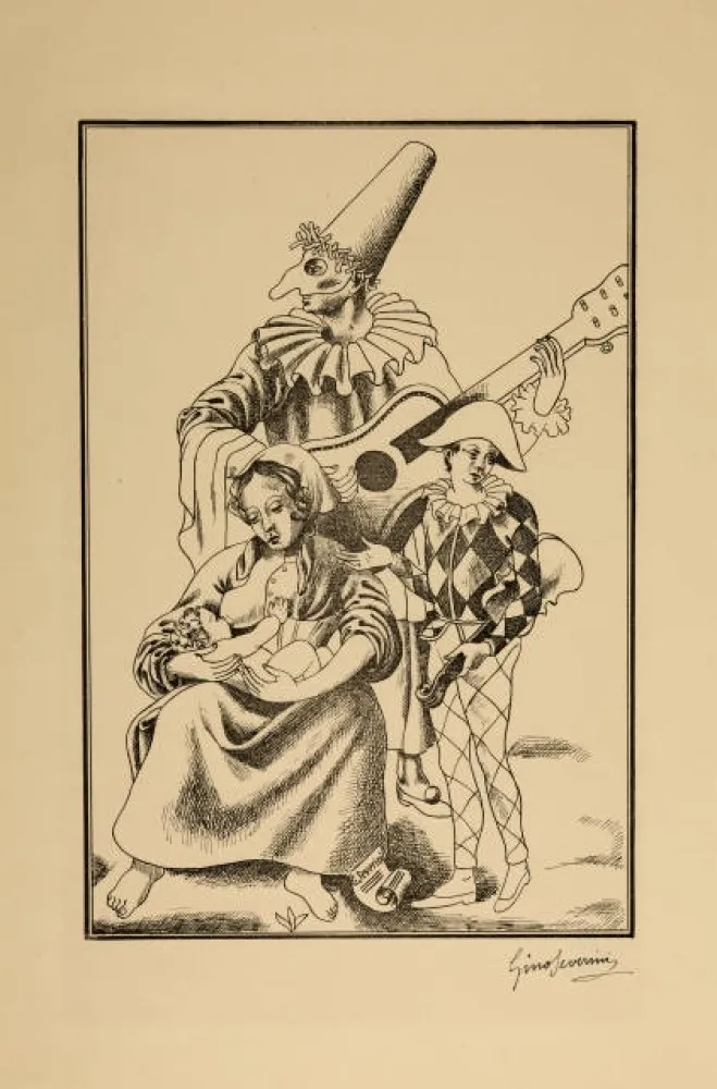 Aucune Technique Severini - Harlekin-Familie