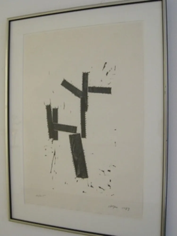 Gravure Sur Bois Shapiro - Composition B