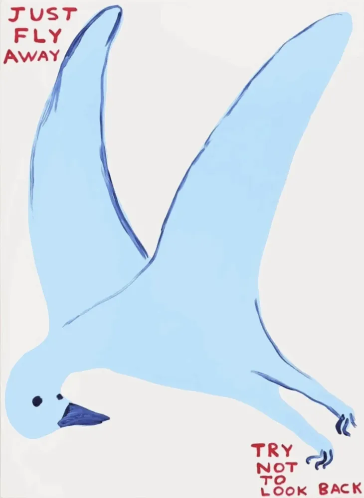 Sérigraphie Shrigley - Just fly away