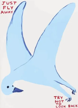 Sérigraphie Shrigley - Just fly away