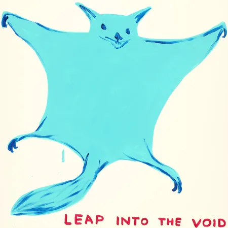 Sérigraphie Shrigley - Leap Into The Void