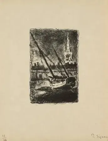 Lithographie Signac - Saint MALO I (1927)